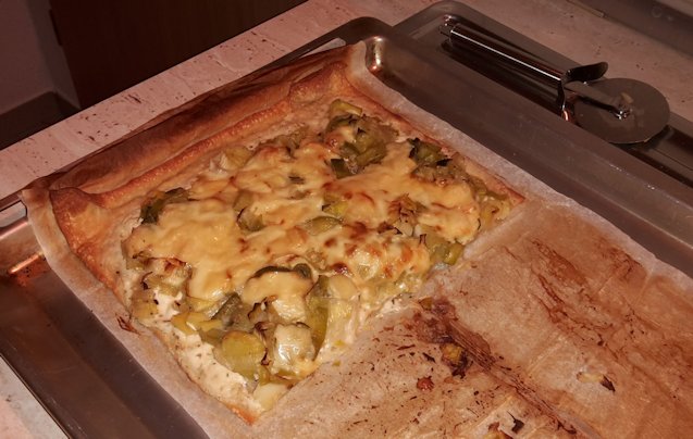 Lauchflammkuchen